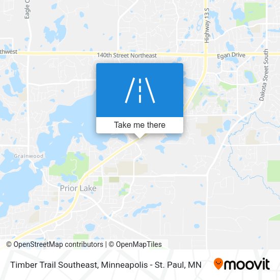 Timber Trail Southeast map