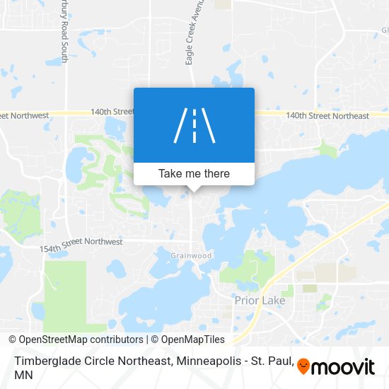 Timberglade Circle Northeast map