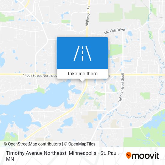 Timothy Avenue Northeast map