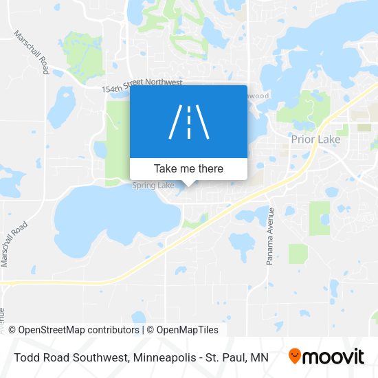 Todd Road Southwest map