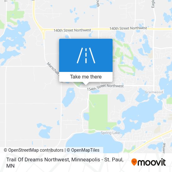 Mapa de Trail Of Dreams Northwest