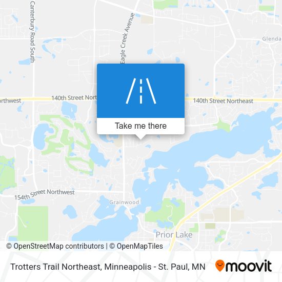 Trotters Trail Northeast map