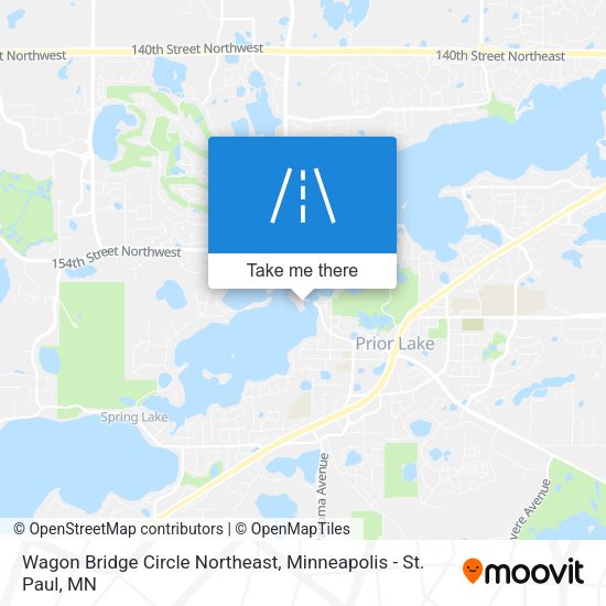 Wagon Bridge Circle Northeast map