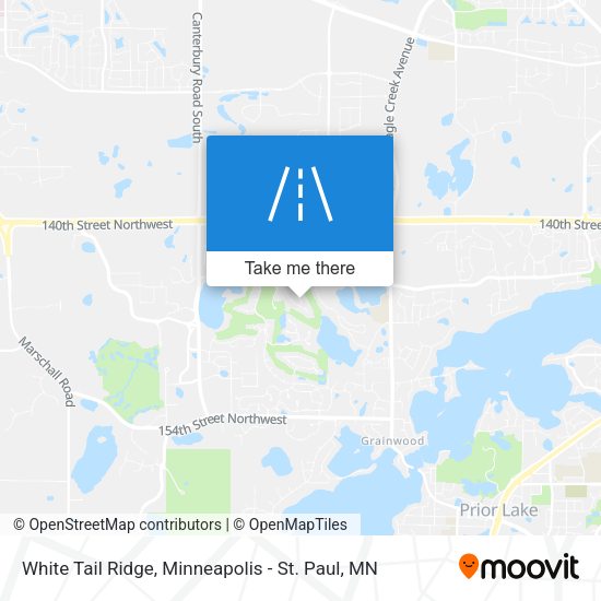 Mapa de White Tail Ridge
