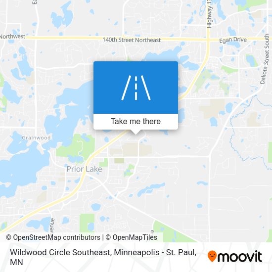 Mapa de Wildwood Circle Southeast