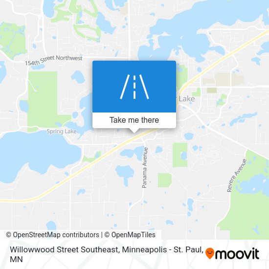 Mapa de Willowwood Street Southeast