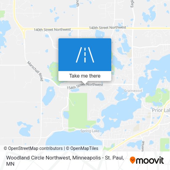 Mapa de Woodland Circle Northwest