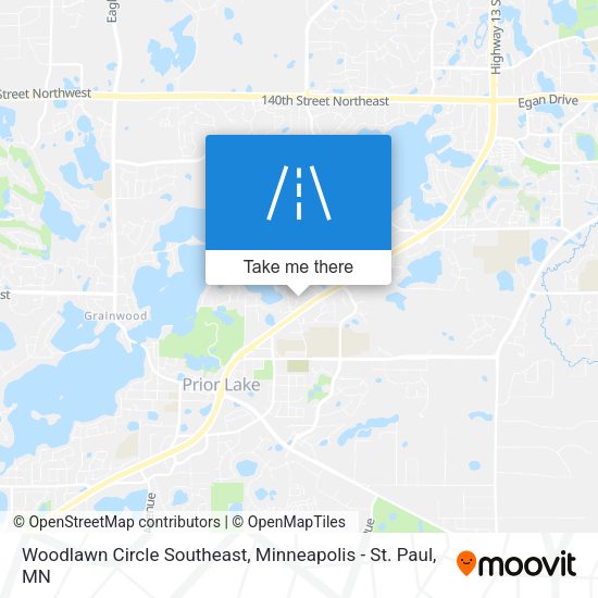 Woodlawn Circle Southeast map
