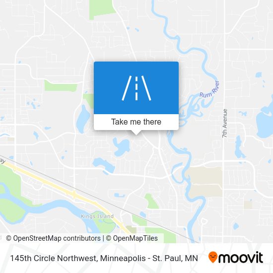 Mapa de 145th Circle Northwest