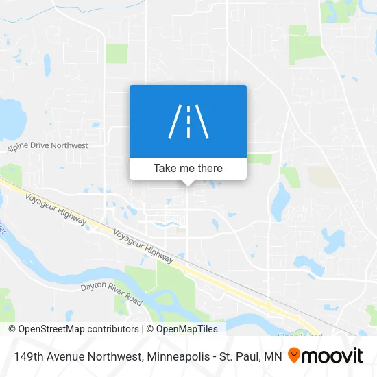 149th Avenue Northwest map