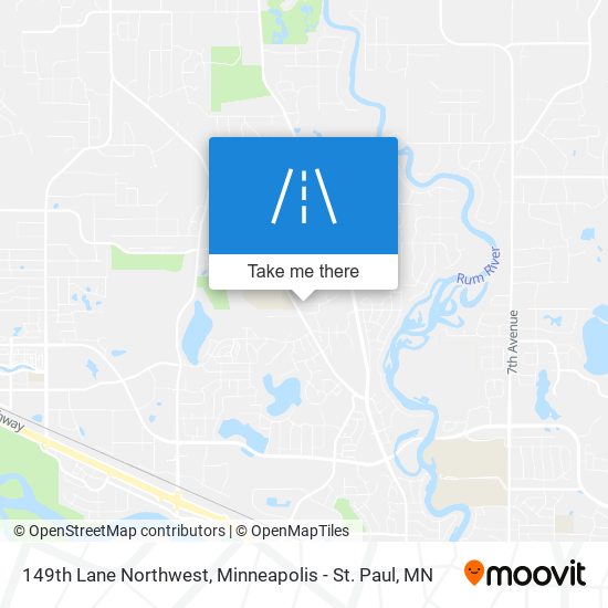 Mapa de 149th Lane Northwest