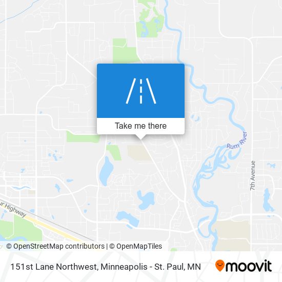 Mapa de 151st Lane Northwest