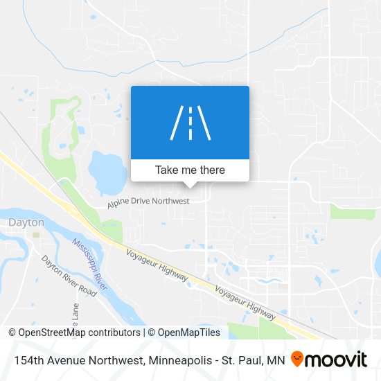 154th Avenue Northwest map