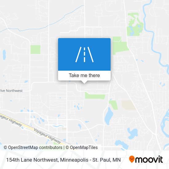 Mapa de 154th Lane Northwest