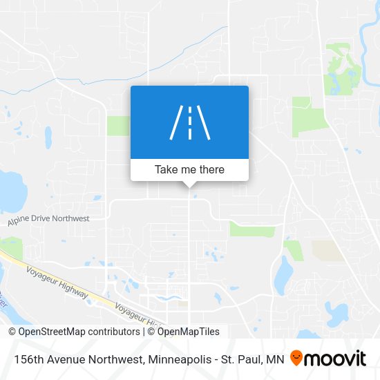 Mapa de 156th Avenue Northwest