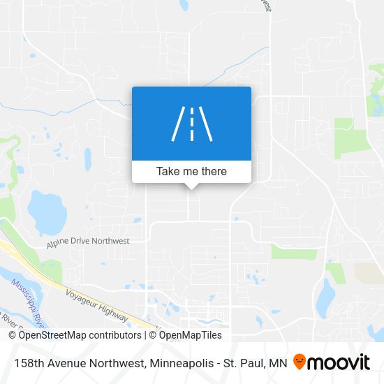 158th Avenue Northwest map