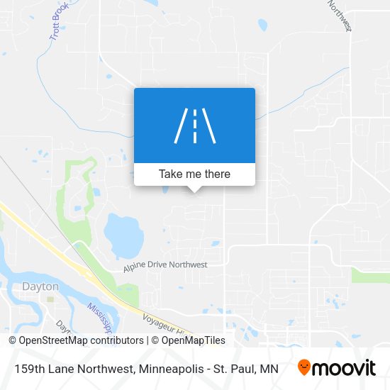 159th Lane Northwest map