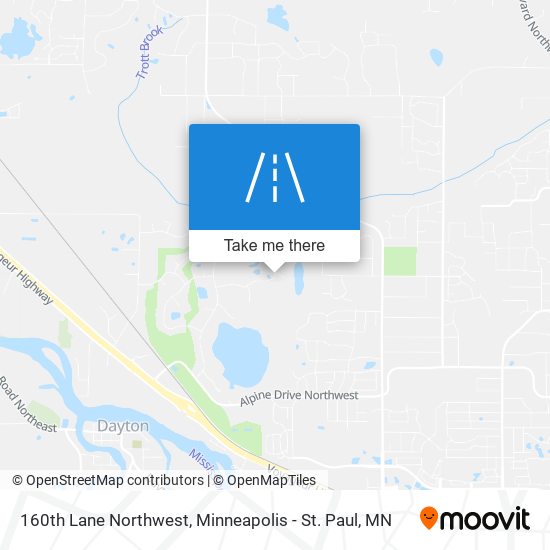 Mapa de 160th Lane Northwest