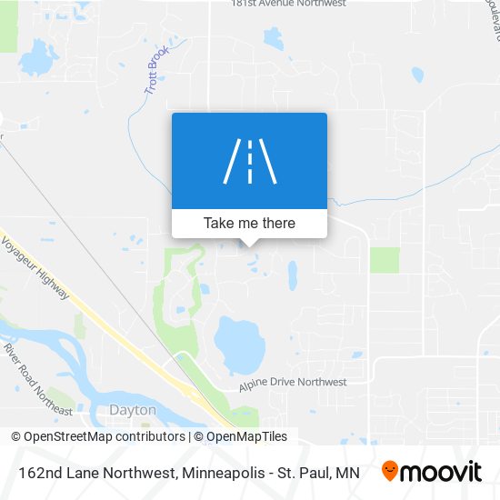 Mapa de 162nd Lane Northwest