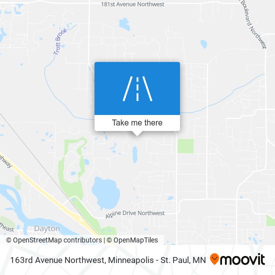 163rd Avenue Northwest map