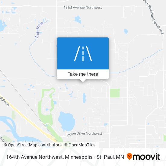 164th Avenue Northwest map
