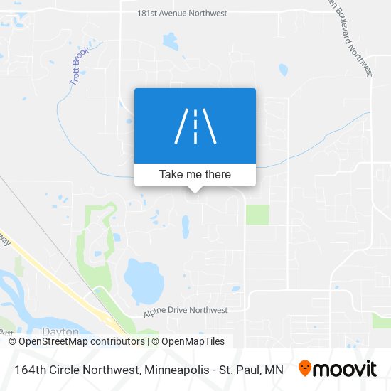 Mapa de 164th Circle Northwest