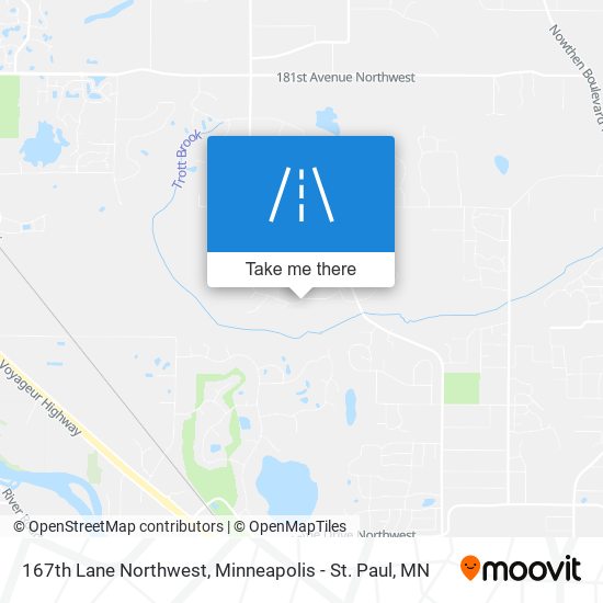 167th Lane Northwest map