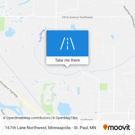 167th Lane Northwest map
