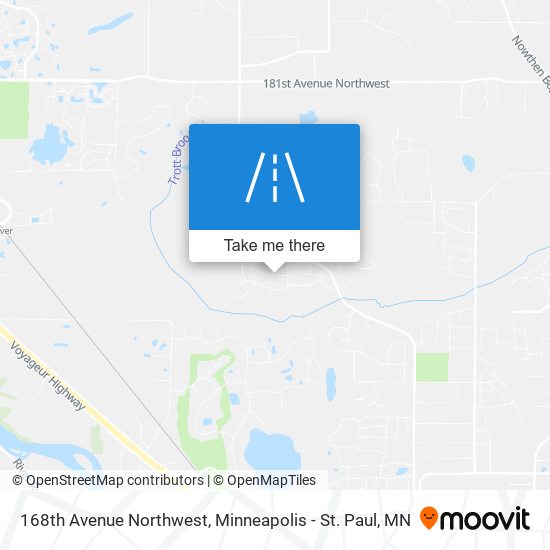 168th Avenue Northwest map