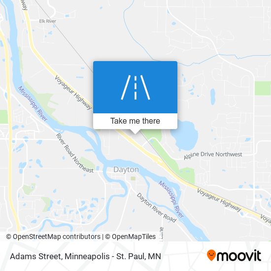 Adams Street map