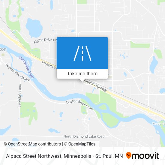 Alpaca Street Northwest map