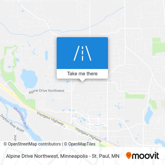 Mapa de Alpine Drive Northwest