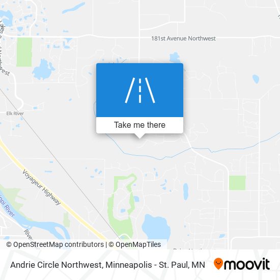 Mapa de Andrie Circle Northwest