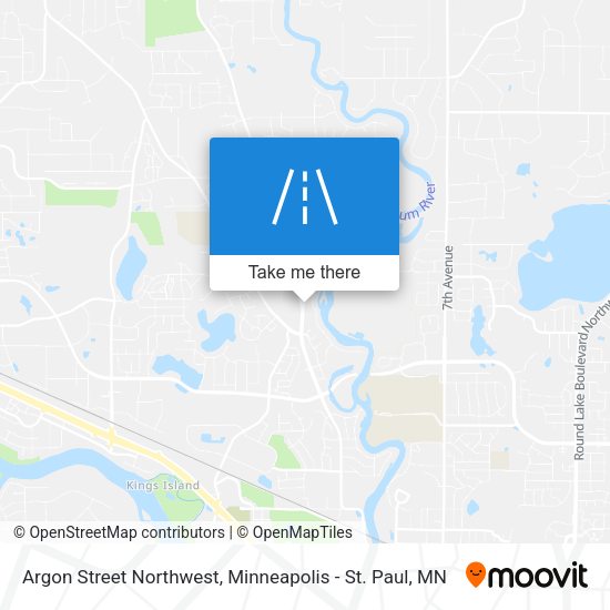 Argon Street Northwest map