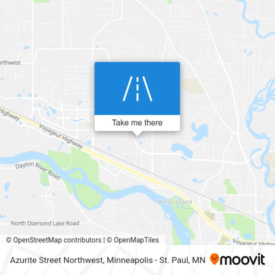 Azurite Street Northwest map