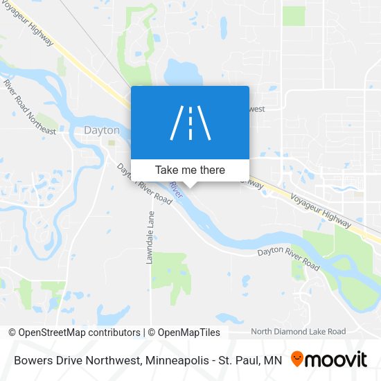 Bowers Drive Northwest map