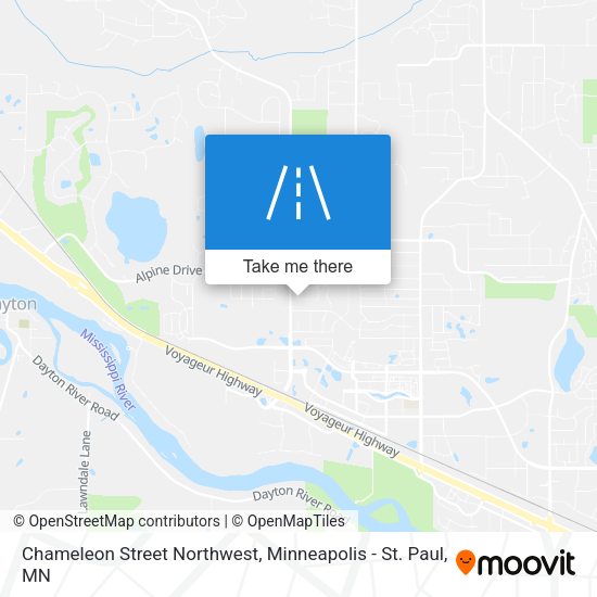 Mapa de Chameleon Street Northwest