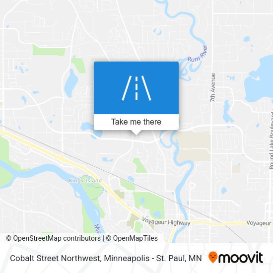 Mapa de Cobalt Street Northwest