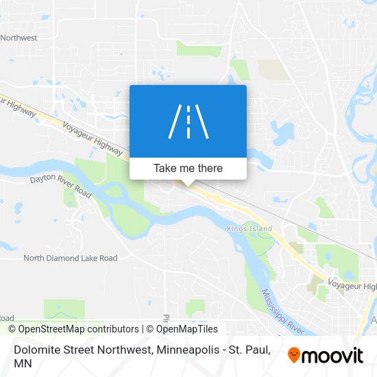 Dolomite Street Northwest map