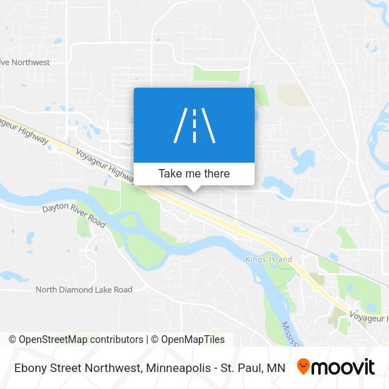 Ebony Street Northwest map