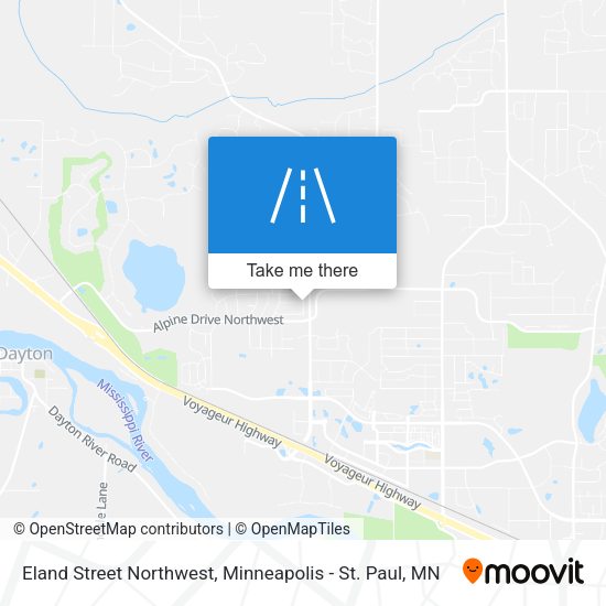 Eland Street Northwest map