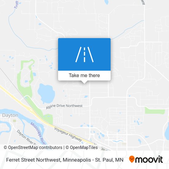 Ferret Street Northwest map