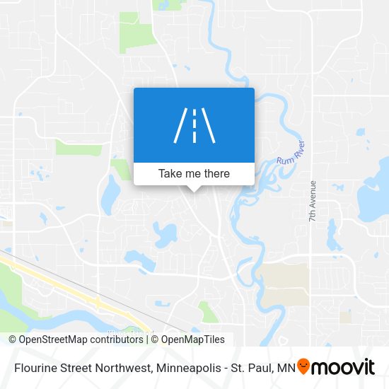 Mapa de Flourine Street Northwest