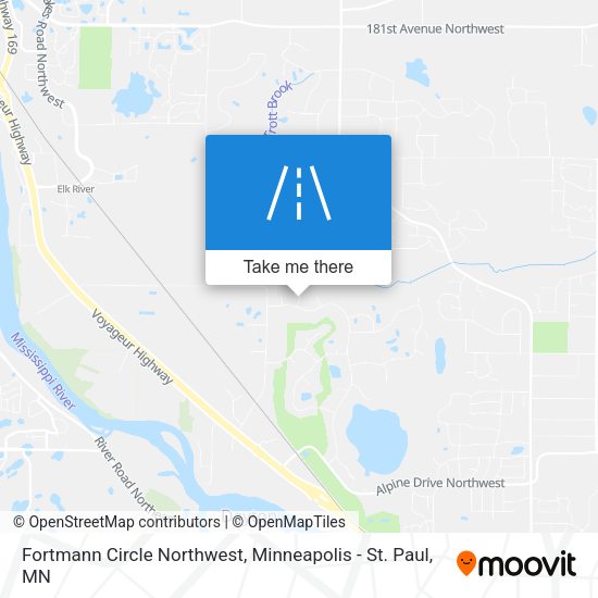 Fortmann Circle Northwest map