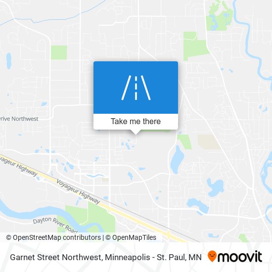 Garnet Street Northwest map