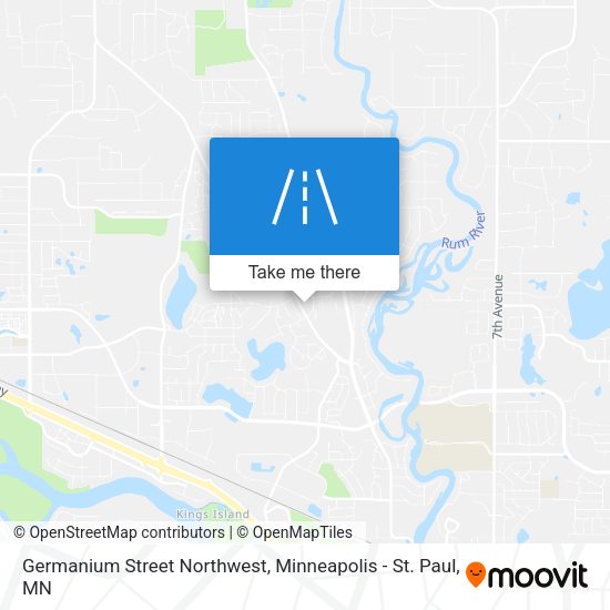 Germanium Street Northwest map