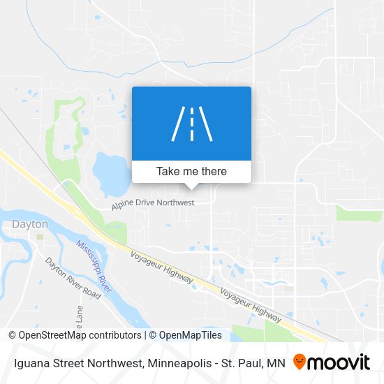 Iguana Street Northwest map