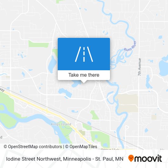 Iodine Street Northwest map