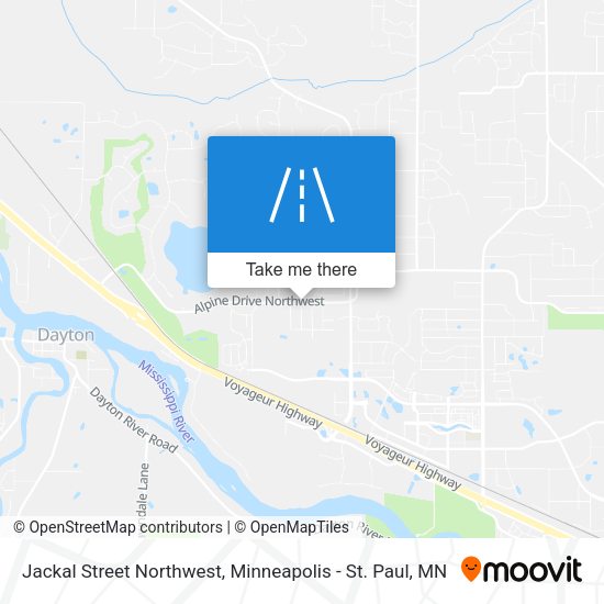 Jackal Street Northwest map