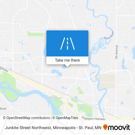 Junkite Street Northwest map